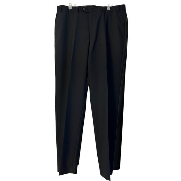 NWT Lauren Ralph Lauren Navy Wool Blend Flat Front Dress Pants Men's 38W x 34L - Picture 1 of 6